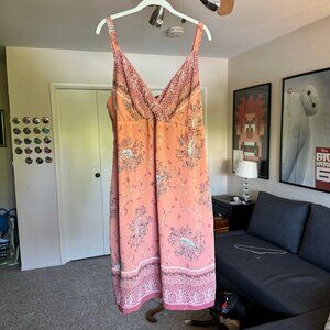 J.Jill Light Pink Floral Summer dress
